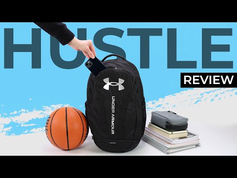 Under Armour Unisex-Adult Hustle 5.0 Backpack , Academy Blue (409)/White , One Size Fits All video review thumbnail