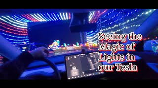 Visiting the Magic of Lights in our Tesla!