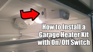 Installing a Garage Refrigerator Kit with On/Off Switch to Keep Refrigerator Cold in a Garage