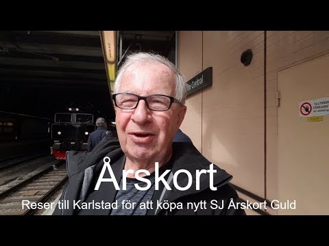 2018-04-24 NYTT SJ ÅRSKORT - Resa till Karlstad för att köpa nytt SJ Årskort Guld [4K]