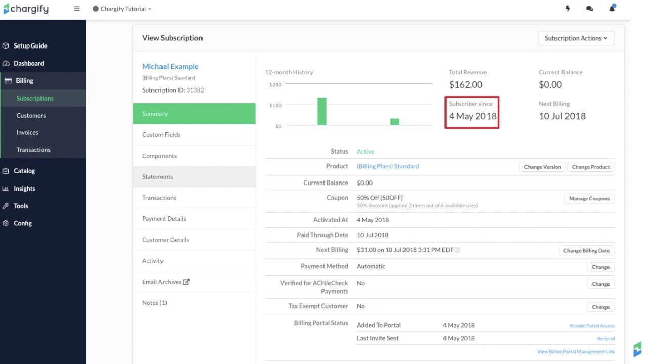 Chargify Subscriptions