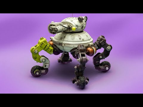 SCI-FI ROBOT Model built from scratch! - DIY Model Making