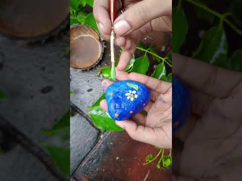 Random pebble | Let's paint pebble | Nature therapy | ASMR