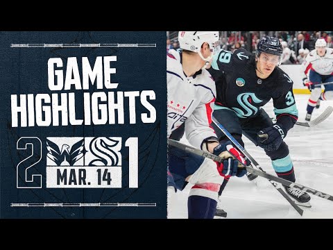Washington Capitals vs. Seattle Kraken | 3/14 Game Highlights