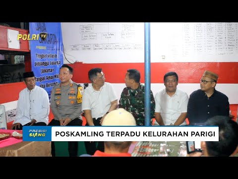 KAPOLRES TANGSEL TINJAU POSKAMLING TERPADU PARIGI PERKUAT SINERGI JAGA KEAMANAN