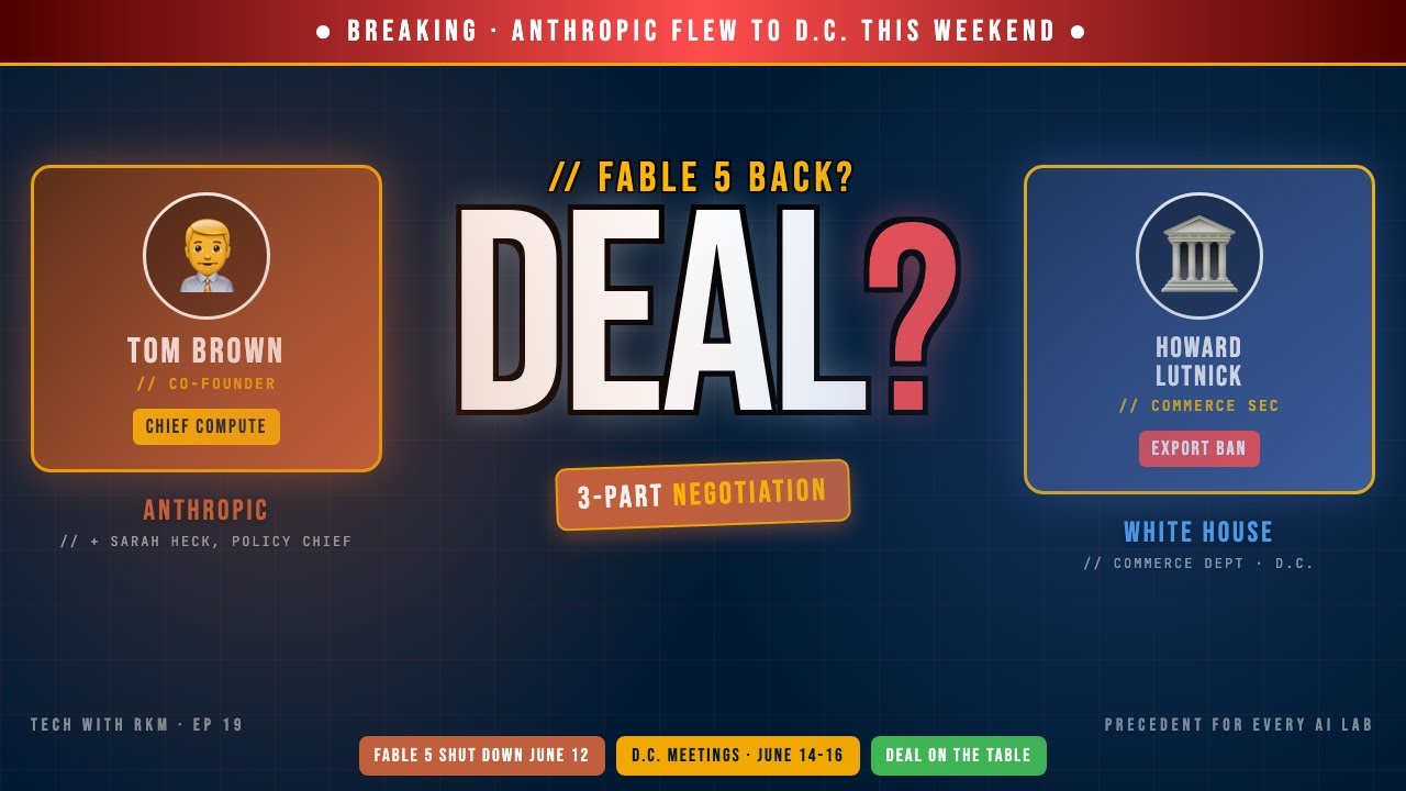 Anthropic Sent Their Co-Founder To Trump's White House (Fable 5 Negotiation Inside)