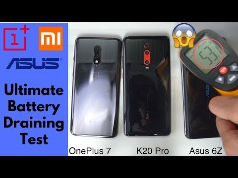 This Was UNEXPECTED 😱 Redmi K20 Pro Battery Drain Test vs OnePlus 7 vs Asus 6Z -