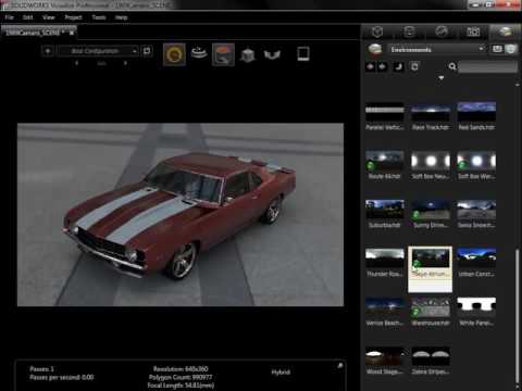 SOLIDWORKS Visualize Tutorial Setting Up Your Scene
