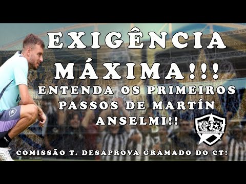 🚨EXIGÊNCIA MÁXIMA 🚨ENTENDA OS 1° PASSOS DE MARTÍN ANSELMI NO GLORIOSO!GRAMADO DO CT REPROVADO!!