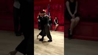 Veronica Palacios y Jonathan Agüero tango vals lesson! 🔥🤍 Follow@tangoexpo #tango #tangoargentino