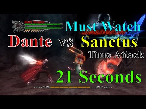 Devil May Cry 4 Dante Mission 20 Final Boss [Dante vs Sanctus Time Attack HD 1080p]New 2016 Youtube Video