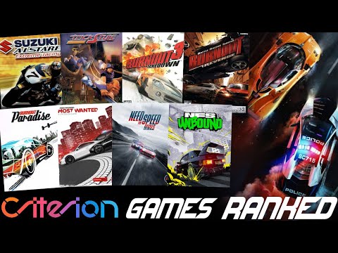Ranking EVERY Criterion Racing Game WORST TO BEST (Top 14 Games)