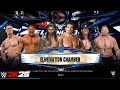 WWE 2k25 Cena Vs Batista Vs Undertaker Vs Khali Vs Roman Vs Brock At Elimination Chamber Match