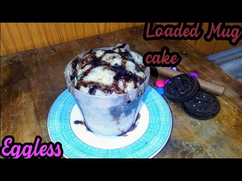 Loaded Mug cake||Eggless||Dessert~HARSHI's kitchen