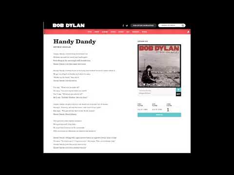 Bob Dylan "Handy Dandy" 27 June 2008 Vigo Spain