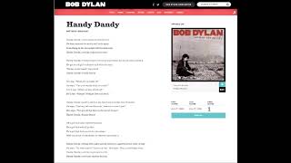 Bob Dylan &quot;Handy Dandy&quot; 27 June 2008 Vigo Spain