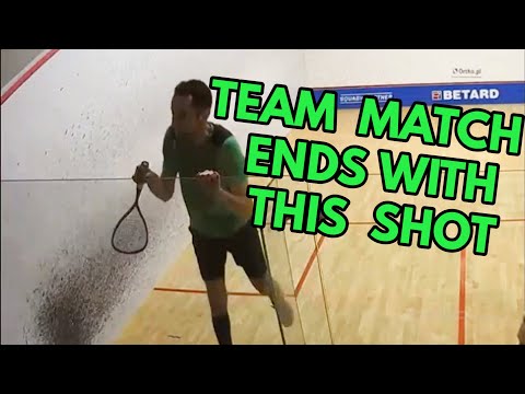 SQUASH. Between the legs shot ends a team match