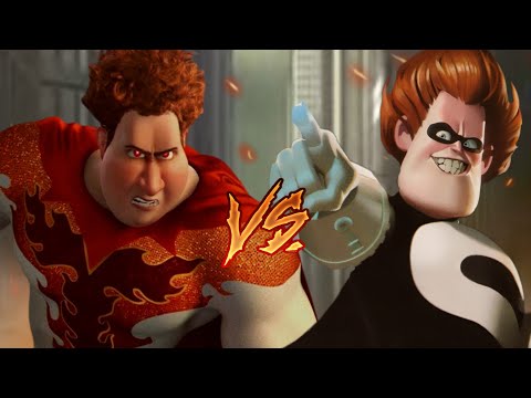 Titan Vs Syndrome ( Megamind Vs The Incredibles ) !!Epic Battle!!
