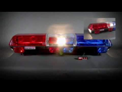 Wolo Infinity 2 Flashing Strobe Roof Mount Light Bar, Blue and Red - 7515-BR