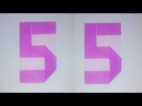 Origami angka Lima/Origami of the figure Five