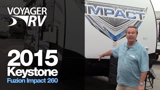 preview picture of video '2015 Keystone Fuzion Impact 260 Toy Hauler Travel Trailer - Voyager RV Winfield BC'