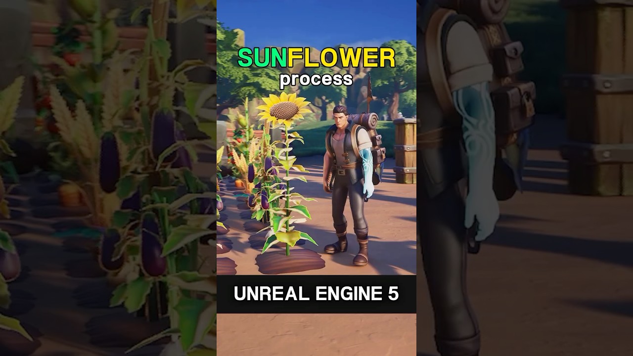 Unreal Engine 5 Sunflower Tutorial #tutorial #gamedev #3dmodeling
