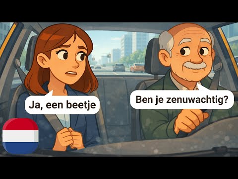 START LEARNING Dutch with Simple dialogues (With Subtitles) | A1-A2 | Taxi Conversations