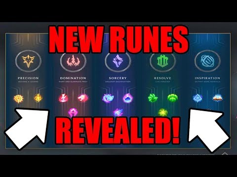 NEW RUNES AND KEYSTONES REVEALED! LEAGUE PRESEASON 8 | 2018