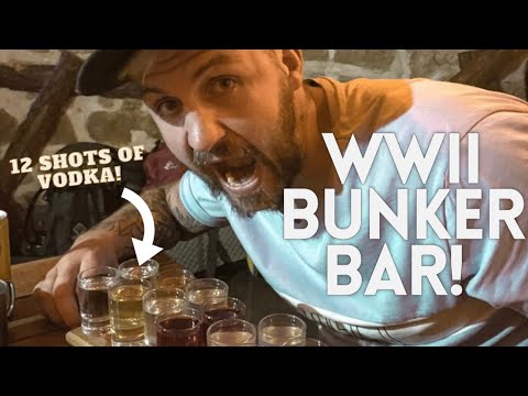 Secret Under Ground Bunker Bar In Lviv, Ukraine |  | to many vodka shot |