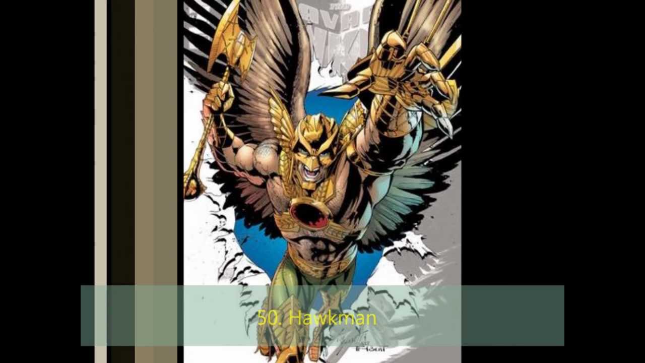 Top 50 D.C Characters