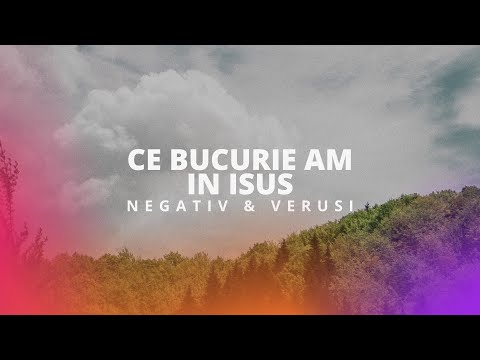 Ce bucurie am în Isus || Negativ & Versuri (Deea & Tineri Betania) Worship Hymn