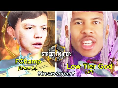 Street Fighter 6 - LTG Low Tier God bans the Streamsniper "FChamp" (Chun-Li)