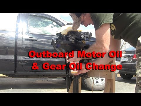How to change the motor oil and gear oil in Mercury 2.5 4 stroke