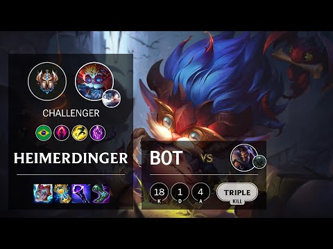 Heimerdinger Bot vs Draven - BR Challenger Patch 11.18