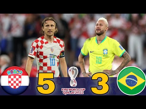 Brazil vs Croatia | 1-1 (4-2 Penalties) FIFA World Cup 2022 Highlights & All Goals | Extended Match
