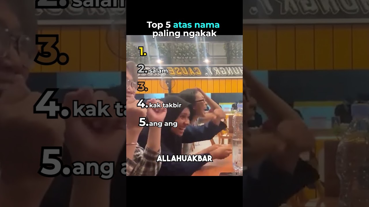 Top 5 atas nama paling ngakak🤣