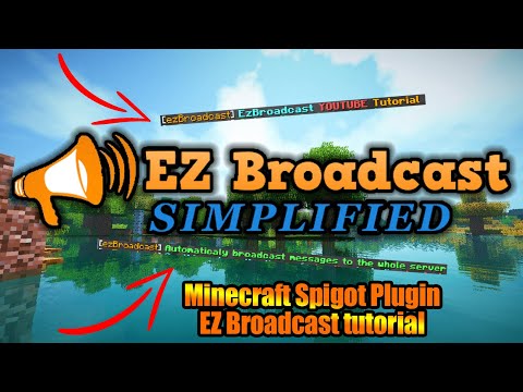 EzBroadcast plugin | auto broadcast messages | Minecraft spigot plugin tutorial