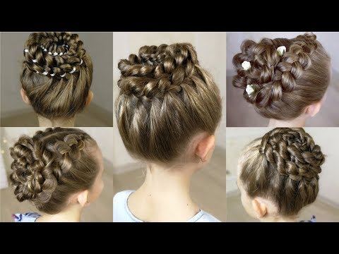 TOP-5 Beautiful elegant braided hairstyles! Hairstyles...