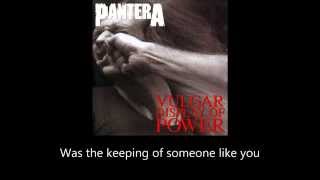 Pantera - This Love (Lyrics)