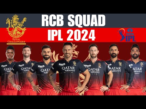Royal Challengers Bangalore Final Squad | IPL Auction 2024 | RCB Team 2024