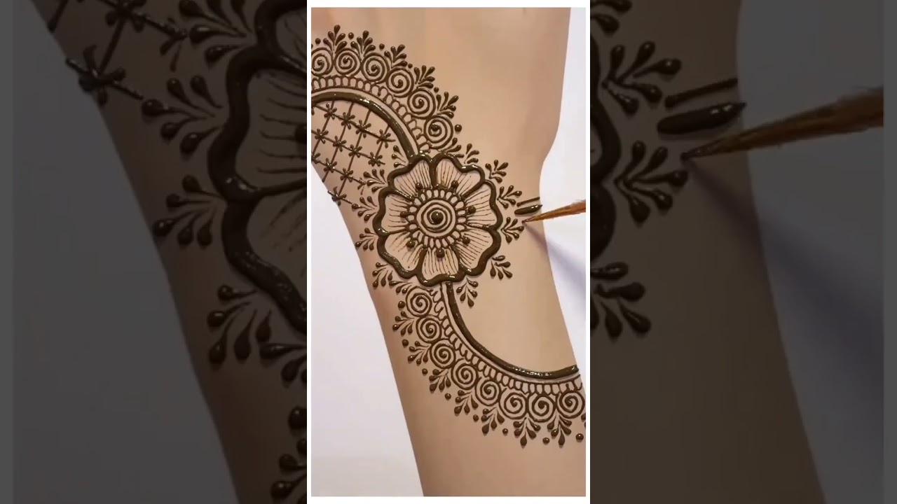 Very simple unique style mehndi design for back hand|new easy mehndi design 2026 | mehandi designs