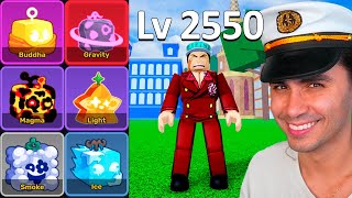 NOOB ao Level Máximo como os Almirantes no Blox Fruits