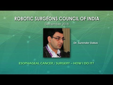 Esophageal Cancer Surgery- How I Do It