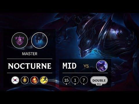 Nocturne Mid vs Ryze - KR Master Patch 9.19