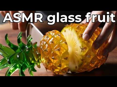 2 Hours of AI GLASS FRUIT and VEGETABLE cutting ASMR for sleep and study