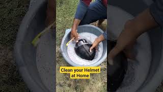 How to clean Your helmet Easy steps #helmet #clean #wash #2chakka #shorts