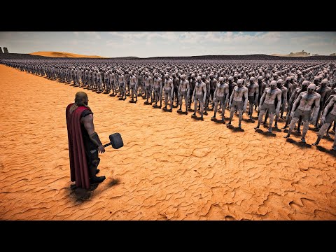 THOR VS 1,000,000 ZOMBIES - Ultimate Epic Battle