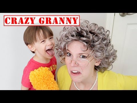 CRAZY GRANNY Visits My PB and J House! The Doll Maker Brought Her!!!