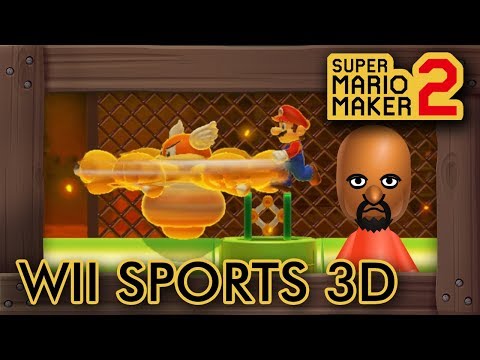 Super Mario Maker 2 - Mario Plays Wii Sports 3D