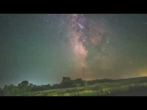 Milky way galaxy from earth video | Earth's rotation visualised using camera | TimeLapse 2X